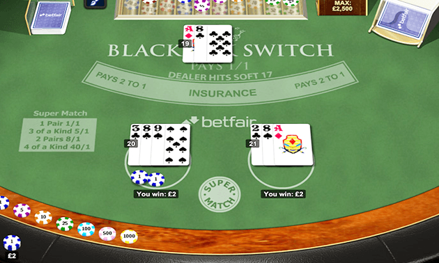 Blackjack demo table preview